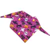 Bandana de Halloween para Mascota con Estampado de Calabaza y Fantasma por Ambos Lados, Babero para Perro, Bufanda Decorativa Festiva para Gato
