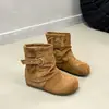 Botines Nuevos de Otoño 2026 Estilo Coreano para Mujer con Hebilla Redonda y Punta Redonda para Mujeres Menudas con Tacón Oculto y Detalle de Hebilla