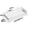 Soporte para palillos de acero inoxidable 304 transfronterizo, gabinete de desinfección, caja para cucharas, cesta para cubiertos, jaula para palillos con drenaje, almacenamiento de cocina