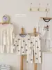 Coelho de Pão 2026 Primavera/Verão Novo Lyocell Classe A Conjunto de Roupa de Casa Infantil Desenho Animado Gola Redonda Traje de Ar Condicionado para Meninas