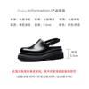 Una generación de sandalias de cuero de verano Baotou para hombre con suela gruesa, sandalias casuales transpirables aumentadas, zapatos romanos personalizados, moda