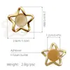 Anel de Moda de Metal Prateado com Design de Estrela e Coração, Incrustado com Pérolas, Fivela de Sapato Exquisita de Luxo Leve Banhada a Ouro para Tamancos