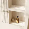 Tapete simples para nicho feito de terra de diatomáceas, absorvente de água, secagem rápida, tapete à prova de umidade, tapete anti-mofo para prateleira de banheiro, tapete de drenagem para bancada de banheiro