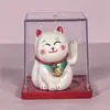 Nuevo Mini Gato de la Suerte con Ola de 2 Pulgadas Adorno de Gato que Saluda Decoración para Coche, Fachada de Tienda, Oficina Adorno Regalo Cultural y Creativo
