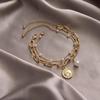 Pulseira da Moda Masculina Design de Luxo Leve e Sofisticado Pulseira Nicho Simples Celebridade da Internet Joias de Mão Atacado