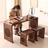 Nueva Mesa de Estudios Nacionales Chinos Mesa Antigua de Madera Maciza Clase de Entrenamiento Escritorio de Estudiante Ir Ceremonia del Té Mesa de Caligrafía y Pintura