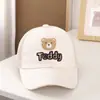 Nueva Gorra de Malla de Comercio Exterior para Niños, Gorra de Béisbol con Visera de Oso Bordado Linda, Versión Coreana Gorra de Pico de Patito de Verano