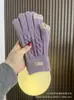 Lindos Guantes de Cinco Dedos de Doble Capa con Combinación de Colores, Tejido de Felpa, Otoño e Invierno, Estilo Coreano, Combinan con Todo, Forrados de Lana, Cálidos, Táctiles