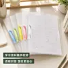 Carpeta de archivo A4 giratoria de apertura lateral, engrosada, con varilla extraíble, para guardar exámenes, materiales estudiantiles y documentos; una carpeta con un borde extraíble