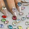 Alternativa aos Strass de Vidro K9 Octogonal Rosa Multifacetado 8mm Brilhantes Grandes Fundo Pontiagudo Strass para Arte de Unhas DIY