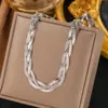 Joias de Aço Titânio Dongguan, Corrente de Lâmina Dupla Estilo Hip-Hop Europeu e Americano Personalizada e Exagerada, Pulseira Não Desbota para Mulheres, Fashion para o Dia a Dia
