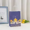 Bolsa de Embalaje Lunar Bolso Impreso Bolsa de Papel Kraft Bolsa de Compras Bolsa para Centro Comercial Bolsa de Regalo Navideño Bolsa para Llevar al Domicilio Al Por Mayor