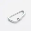 Mosquetón Grueso de Alta Calidad con Forma de D de 7 cm con Bloqueo, Hebilla de Tuerca de Rosca de Liberación Rápida, Gancho de Mochila de Aleación de Aluminio