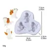 Molde de silicone líquido para modelagem 3 Anjinhos D084