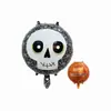 Globo de Halloween película de aluminio bola de 18 pulgadas cuadrado festival de fantasmas decoración ktv bar calabaza murciélago calavera