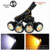 Após o bilhão de carros Eagle Eye lâmpada 23mm 5630 4smd condensador bicolor luz diurna pisca com direção