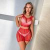 Uniformes europeus e americanos tentação biquíni vazado conjunto de duas peças rede de pesca lingerie sexy casaco de praia feminino saia de quadril atacado