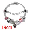 Europeu e Americano Transfronteiriço Mais Vendido Desenho Animado Mickey e Minnie Pulseiras Panjia DIY Criativo Liga de Zinco Joias Atacado