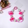 Anillo de bola de pelo con cuentas de otoño e invierno, cuentas pintadas a mano, cadena para teléfono móvil, clip trasero para teléfono móvil, colgante para llavero de coche, decoración de bolso, venta al por mayor