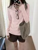 Camisa protectora solar suave y atmosférica, camiseta de manga larga para mujer, adecuada para primavera, verano y otoño, ligera, transpirable, corte ajustado, top de capa base, cubierta para aire acondicionado