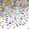 Rhinestones Marquise de Fundo Plano 2,5*8mm Mais Vendidos para Nail Art, Série Deslumbrante de Decorações para Nail Art e Acessórios de Unha Vestíveis Atacado