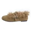 Versión en stock~Zapatos de remaches dulces y geniales estilo punk para mujer, zapatos de subcultura, Mary Janes con hebilla de cuero, bailarinas de punta cuadrada