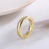 Anillo Cóncavo Mate Irregular Estilo Japonés y Coreano Moda Celebridad de Internet Estilo Frío Textura Anillo Abierto Suministro de Comercio Exterior