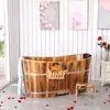 Tina y bañera para uso doméstico, cubo para baño de cuerpo completo, cubo de madera, bañera, madera, salón de belleza de madera, bañera de inmersión para adultos, adulto