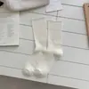 Nuevos Calcetines Finos de Rayas y Color Sólido Estilo Coreano Ins para Primavera y Verano Calcetines Versátiles para Mujer Calcetines de Media Pantorrilla Calados Estilo Ballet
