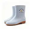 Directamente del fabricante: Botas de Lluvia de PVC, Zapatos de Goma Antideslizantes y Resistentes al Aceite para Talleres de Alimentos, Botas de Agua de Trabajo para Granjas y Mataderos