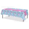 Mantel Zb198 Escamas de Sirena Brillantes 130*220cm Fiesta de Cumpleaños Mantel Desechable Pe Mantel de Fiesta