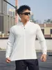 Nueva Camiseta Polo de Entrenamiento para Hombre De Rong Muscle Fitness para Baloncesto, Hermanos, Deportiva, Holgada, Manga Larga, Top para Cabello