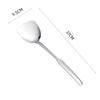 Pala de cocina de acero inoxidable, utensilios de cocina, juego completo de espátula, olla caliente, colador grande, cuchara grande gruesa para el hogar