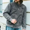 Primavera 2026 Transfronterizo Amazon Chaqueta de Trabajo Versátil Ajustada Delgada Gamuza 3D Chaqueta Nueva para Hombre con Cuello Alto Casual