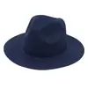 Sombrero de Paja de Color Sólido de Venta Caliente Transfronteriza para Mujer Sombrero Panamá Sombrero Jazz Sombrero de Playa Protección Solar Sombreros de Deseo