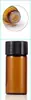 Muestra Transfronteriza Botella de Vidrio Marrón para Aceite Esencial de 1ml 2ml 3ml 5ml con Tapón Interno Botella de Muestra Embotellado Prueba de Embotellado