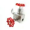 Válvula de muestreo de alto sellado GMJ14F/H-320RL de acero inoxidable, válvula de aguja 316L, válvula de parada DN15 M20 * 1.5