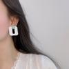 Pendientes cuadrados de acrílico, moda vintage 2021, verano, estilo Hong Kong, nuevos pendientes, tendencia coreana, joyería para las orejas, venta al por mayor