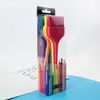 Cepillo para Teñir el Cabello de Seis Colores Transfronterizo Salón de Belleza Herramientas de Peluquería Cepillo para Crema de Tinte Plástico Cepillo con Cerdas Suaves para Mechas Cepillo para Teñir el Cabello Set de Peluquería
