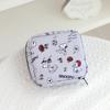 Bolsa de almacenamiento de toallas sanitarias portátil estilo japonés con cremallera para viajes, para niñas y estudiantes
