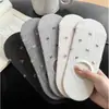 Meias Invisíveis Curtas com Laço Estilo Japonês, Meias de Barco para Primavera e Verão, Tendência de Corte Baixo Antiderrapante Sem Mostra de Calcanhar Cor Sólida Versátil