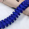 Cinta de Poliéster de 4 cm Línea Media Encaje Fruncido de Descuento Flor de Mano Cinta para Empaquetar Cajas de Regalo Adornos para Ropa Zapatos Sombrero 30 metros