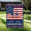 Bandera Americana de 250 Años Bandera de Jardín Americana de Venta Caliente Transfronteriza Bandera Decorativa Conmemorativa para Colgar en el Jardín