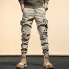 Overol de estilo militar retro americano pesado europeo y americano con múltiples bolsillos para hombre marca de moda pantalones de punta pantalones transfronterizos en stock