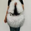 Nueva linda bolsa de peluche con forma de corazón de melocotón de piel sintética, bolso de mano de imitación de piel de mapache, estilo de chica popular, bolsa de piel sintética