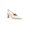 Sandalias de verano para mujer con punta abierta, piel genuina, tacón grueso, punta cuadrada poco profunda, zapatos elegantes de tacón bajo, versátiles para ir al trabajo