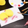 Pincel de Esponja Redondo Sello Niños Arte Creativo Pintura Jardín de Infancia Arte Educación Temprana Graffiti Herramienta DIY