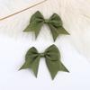 Horquilla de color sólido de tamaño pequeño, hecha a mano, de gran venta transfronteriza, con cinta de acanaladura, estilo europeo y americano, accesorios para el cabello para niños.