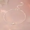 Pulsera de Mariposa de Plata Pura S999 Yongcheng Estilo Bosque Estilo Simple Estilo Coreano Exquisita Dulce y Suave Joyería de Mano Venta al por Mayor Transfronteriza