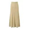 Conjunto de Dos Piezas para Mujer: Cárdigan de Punto Elegante Estilo Francés con Canalé Dorado Calado y Falda Midi - Nueva Colección Primavera 2026S